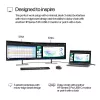 HP Series 5 Pro 23.8 colio FHD monitorius - 524pf, 60.5 cm (23.8 colio), 1920 x 1080 pikselių, Full HD, LCD, 5 ms, juodas, sidabrinis