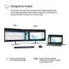 HP Series 5 Pro 23,8 colio FHD monitorius - 524pf be PVC, 60,5 cm (23,8 colio), 1920 x 1080 pikselių, Full HD, LCD, 5 ms, juodas
