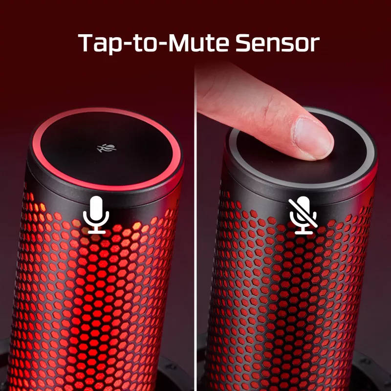 HyperX QuadCast 2 – USB mikrofonas (Juodas) – transliacijų mikrofonas