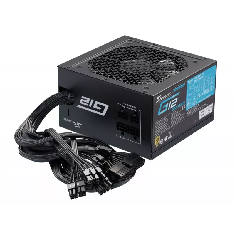 SEASONIC G12 GM maitinimo blokas 850 W 20+4 pin ATX juodas