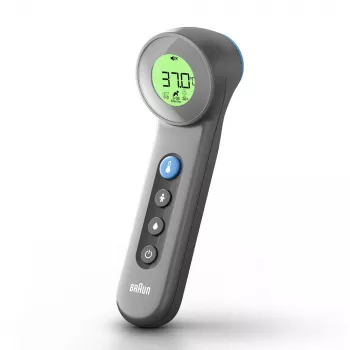 Braun BNT400 bekontaktis kaktos termometras, pilkas