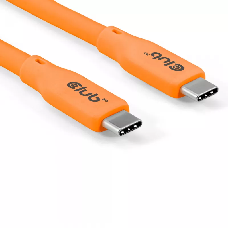 CLUB3D USB4 Gen 2x2 laidas USB C 2 m Oranžinis