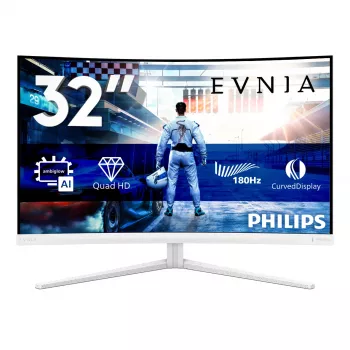 Philips Evnia 5000 32M2C5501/00 monitorius 80 cm (31,5 colio) 2560 x 1440 pikselių Quad HD LCD baltas