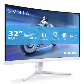 Philips Evnia 5000 32M2C5501/00 monitorius 80 cm (31,5 colio) 2560 x 1440 pikselių Quad HD LCD baltas