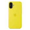 Silicone Dėklas Apple iPhone 16 Plus MagSafe Geltonas