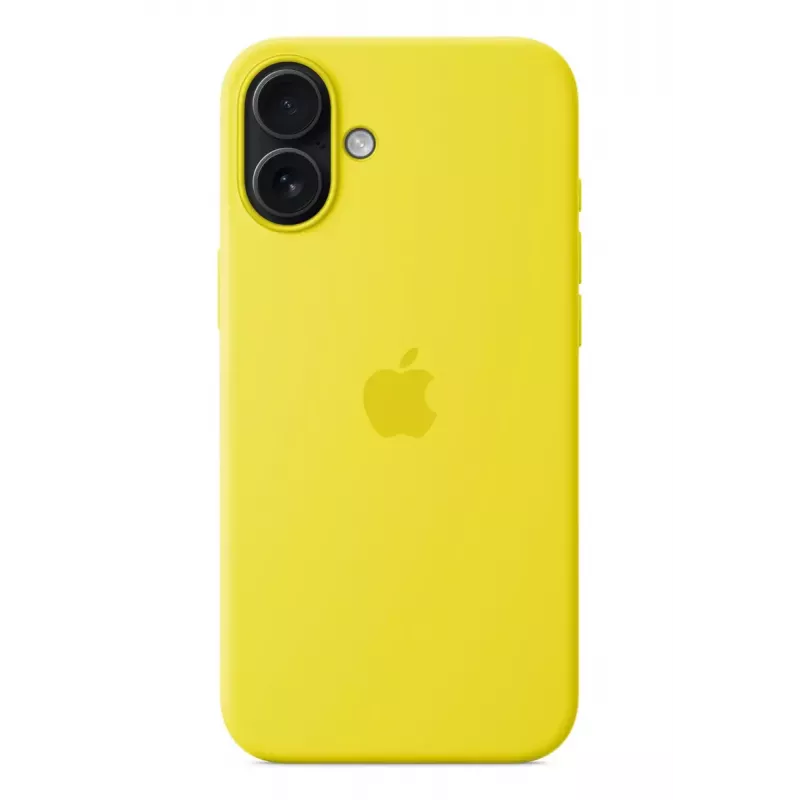 Silicone Dėklas Apple iPhone 16 Plus MagSafe Geltonas