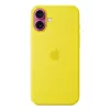 Silicone Dėklas Apple iPhone 16 Plus MagSafe Geltonas