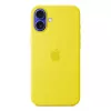 Silicone Dėklas Apple iPhone 16 Plus MagSafe Geltonas