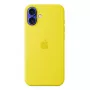 Silicone Dėklas Apple iPhone 16 Plus MagSafe Geltonas