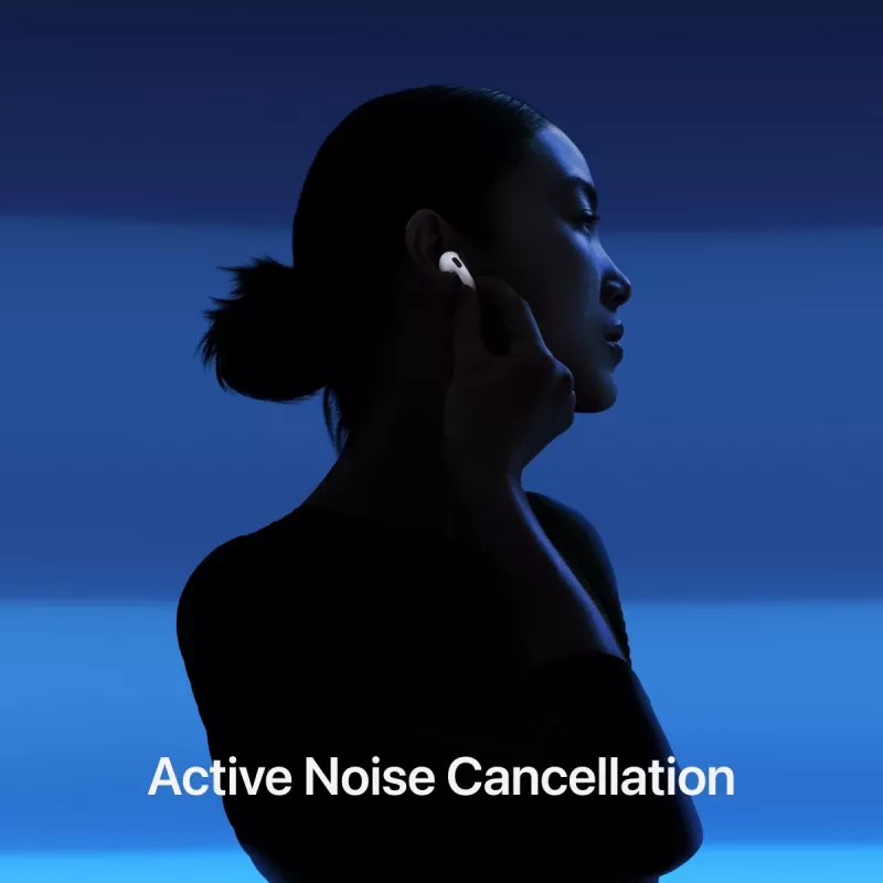 Ausinės Apple AirPods 4 kartos aktyvus triukšmo slopinimas