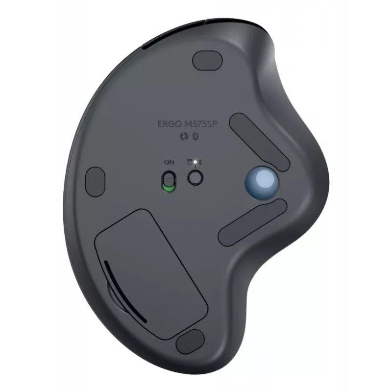 LOGITECH Ergo M575s belaidis trackball pelė - grafito + mėlynas rutulys