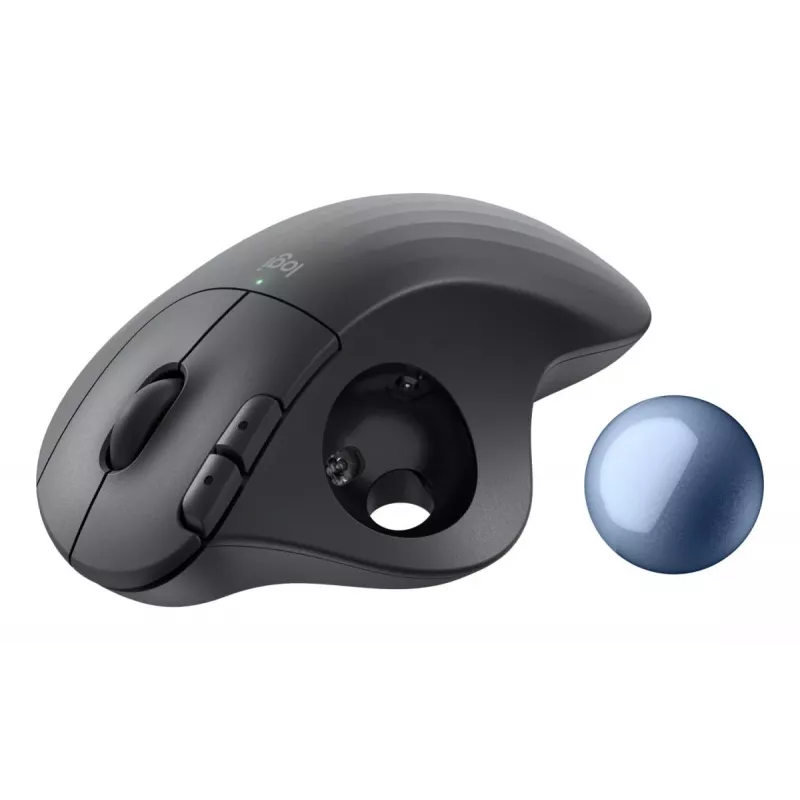 LOGITECH Ergo M575s belaidis trackball pelė - grafito + mėlynas rutulys