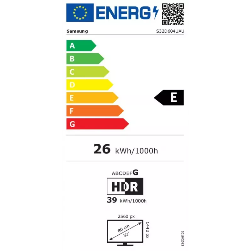 Samsung S60UD kompiuterio monitorius 81,3 cm (32 coliai) 2560 x 1440 pikselių Quad HD LED juodas
