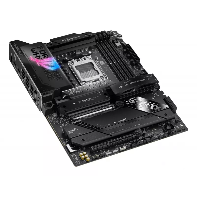 Motininė plokštė ASUS ROG STRIX X870E-E GAMING WIFI ATX, AMD X870E, Socket AM5, DDR5, 4 DIMM, Wi‑Fi 7, Bluetooth 5.4, 5Gb LAN