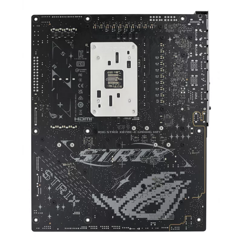 Motininė plokštė ASUS ROG STRIX X870E-E GAMING WIFI ATX, AMD X870E, Socket AM5, DDR5, 4 DIMM, Wi‑Fi 7, Bluetooth 5.4, 5Gb LAN
