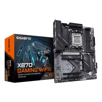 Motininė plokštė GIGABYTE X870 GAMING WIFI6 ATX, AMD X870, Socket AM5, DDR5, 4x DIMM, iki 256 GB, Wi‑Fi 6, 2.5Gb LAN