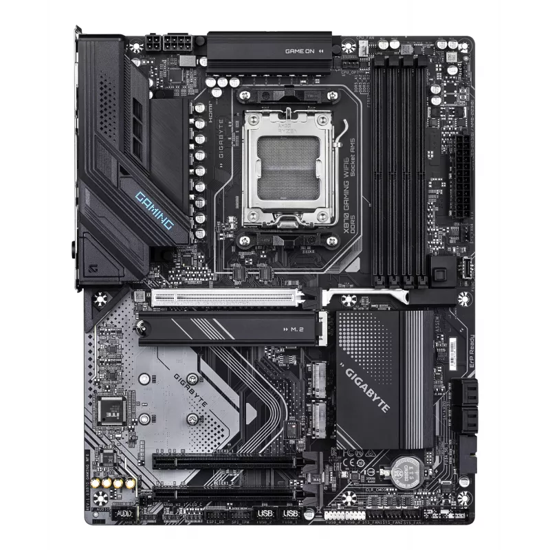 Motininė plokštė GIGABYTE X870 GAMING WIFI6 ATX, AMD X870, Socket AM5, DDR5, 4x DIMM, iki 256 GB, Wi‑Fi 6, 2.5Gb LAN