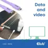 USB C laidas CLUB3D CAC-3004 2 m violetinis