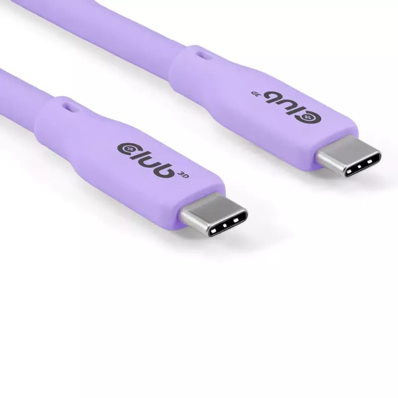 USB C laidas CLUB3D CAC-3004 2 m violetinis