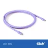 USB C laidas CLUB3D CAC-3004 2 m violetinis