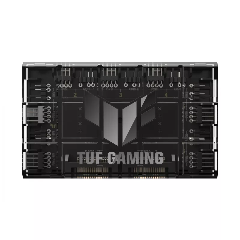ASUS TUF Gaming ARGB PWM ventiliatorių valdiklis 4 kontaktų juodas
