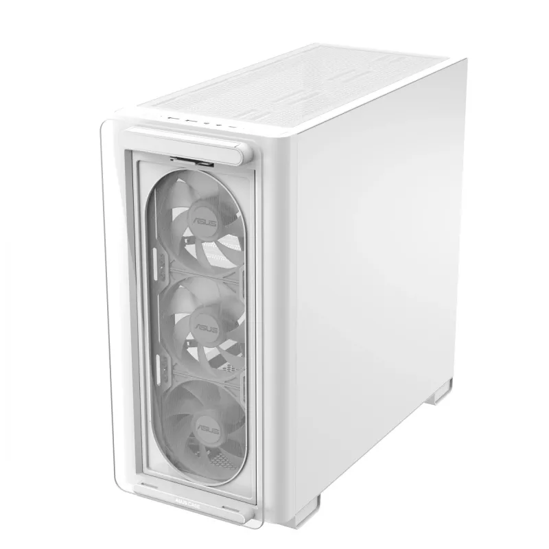 ASUS A23 PLUS TG ARGB WHITE korpusas, baltas, micro ATX, Mini-ITX, 16.5 cm, 38 cm