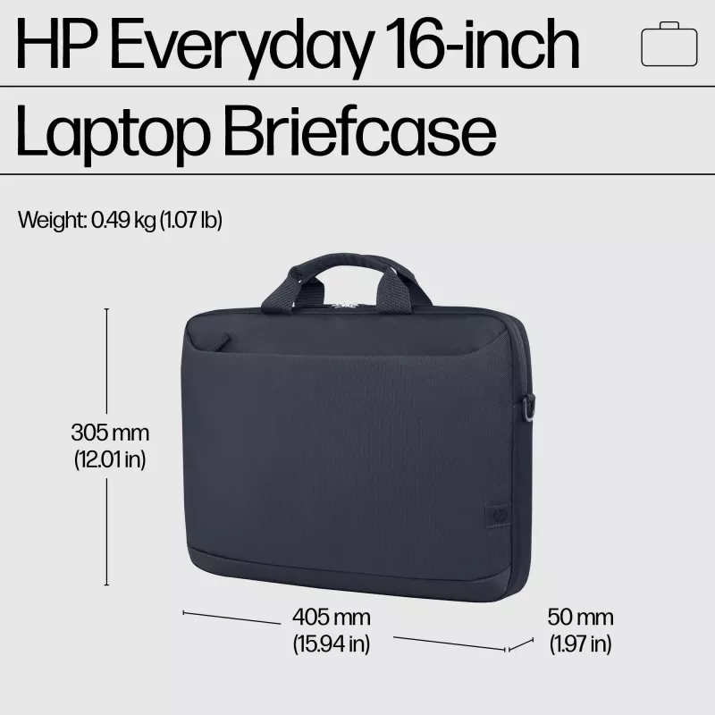 HP Everyday 16 colių nešiojamojo kompiuterio portfelis, 40,9 cm (16,1 colio), petnešėlė, 490 g