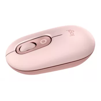 LOGITECH Pop Mouse – belaidė pelė su pasirinktiniais jaustukais – rožinė