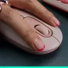 LOGITECH Pop Mouse – belaidė pelė su emodži mygtuku – Off White