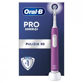 Oral-B Junior elektrinis dantų šepetėlis vaikams, sukamasis, violetinis, 8006540742891