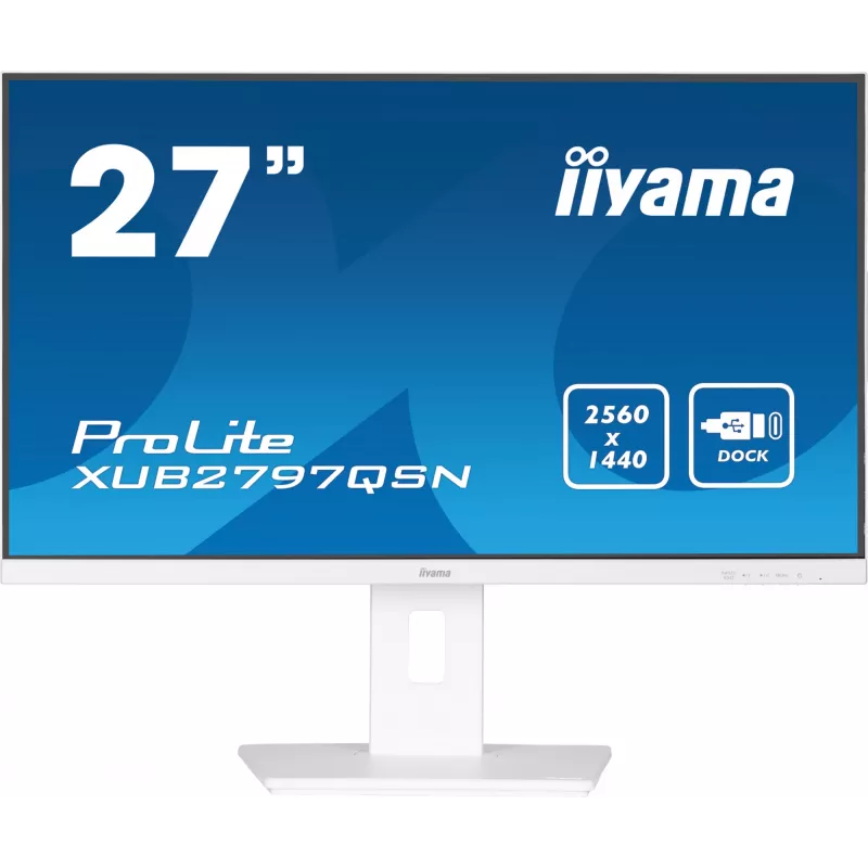 Monitorius iiyama G-MASTER XUB2797QSN-W2 68,6 cm (27 col.) 2560 x 1440 pikselių Quad HD LED baltas
