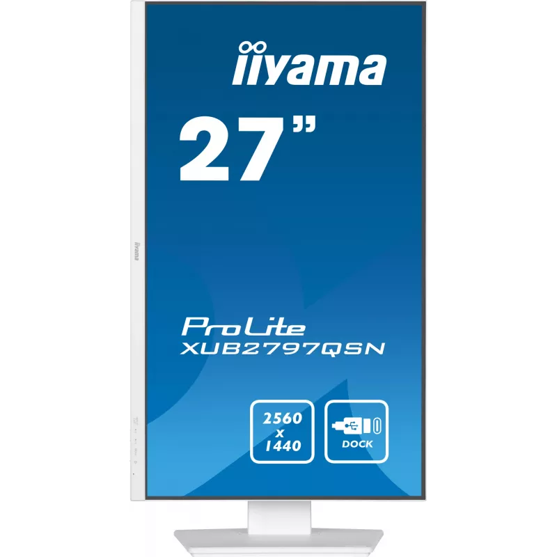Monitorius iiyama G-MASTER XUB2797QSN-W2 68,6 cm (27 col.) 2560 x 1440 pikselių Quad HD LED baltas