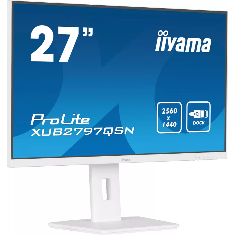 Monitorius iiyama G-MASTER XUB2797QSN-W2 68,6 cm (27 col.) 2560 x 1440 pikselių Quad HD LED baltas