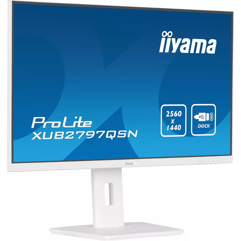 Monitorius iiyama G-MASTER XUB2797QSN-W2 68,6 cm (27 col.) 2560 x 1440 pikselių Quad HD LED baltas