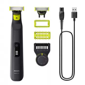 Skustuvas Philips OneBlade Pro 360 QP6542/15 — Veidui ir Kūnui, Li-Ion, 90 min, 0,4–10 mm, 14 žingsnių, Šlapias ir Sausas