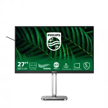 Philips 5000 serijos 27B2G5200/00 kompiuterio monitorius 68,6 cm (27 colių) 1920 x 1080 pikselių Full HD LCD Antracitas