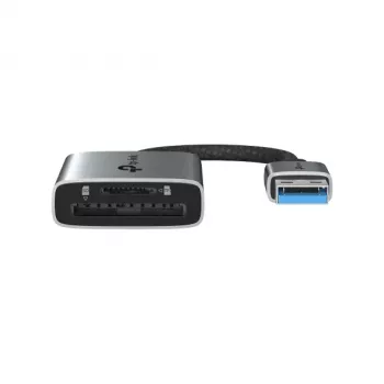 Kortelių skaitytuvas TP-LINK UA430 USB 3.2 Gen 1 Type-C – MicroSD / SD, pilkas