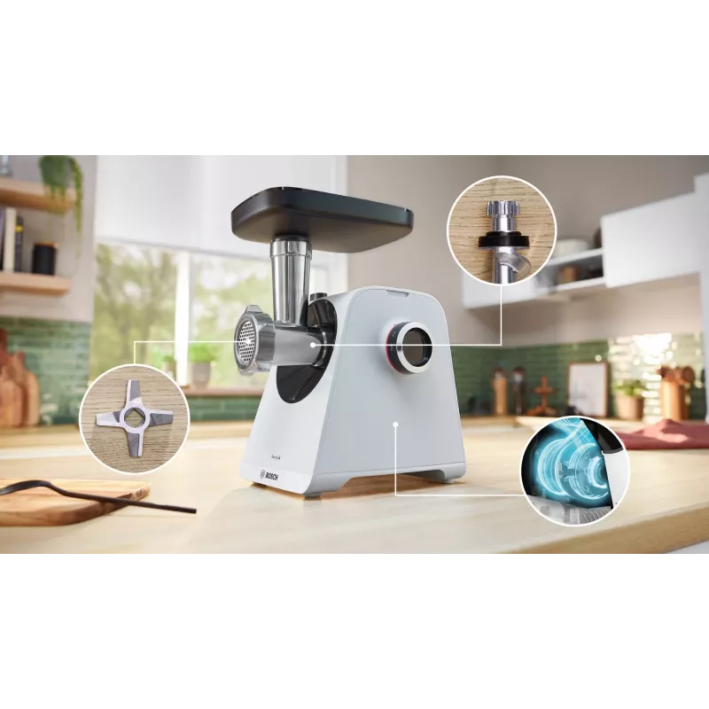 Bosch Serie 4 MultiPower MFWS420W mėsos malūnėlis, baltas