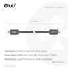 USB Type-C laidas CLUB3D CAC-1570 1,2 m — 80 Gbps, 240 W, palaiko 8K @ 240 Hz, juodas