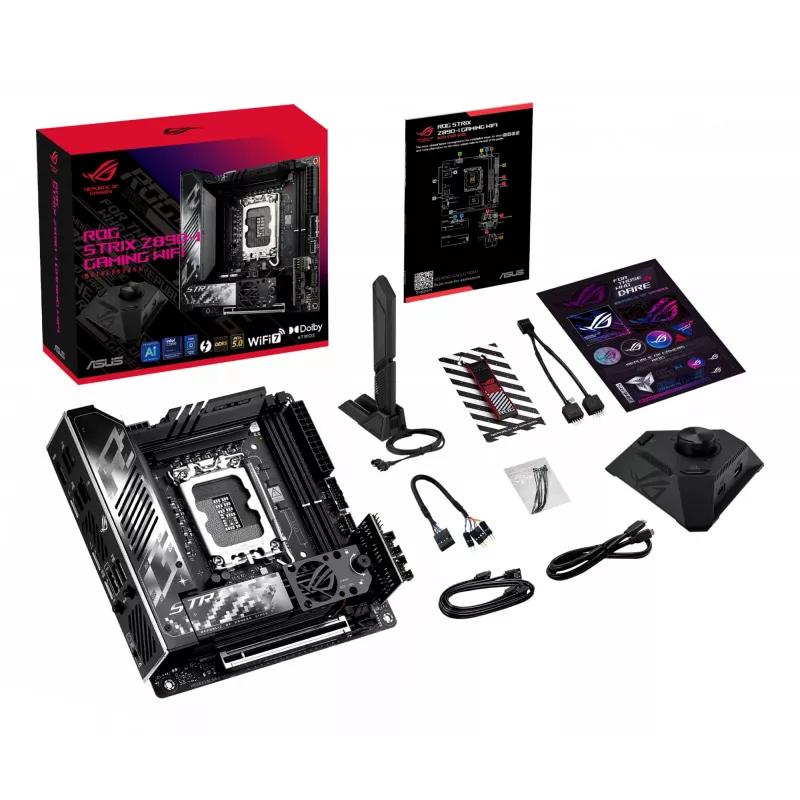 ASUS ROG STRIX Z890-I GAMING WIFI pagrindinė plokštė Intel Z890 LGA 1851 (Socket V1) mini ITX