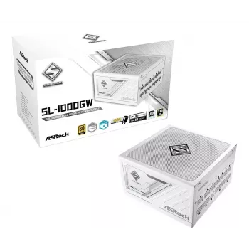 ASROCK Steel Legend SL-1000GW 1000W 80+ Gold Balta ATX maitinimo blokas