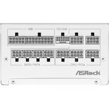 ASROCK Steel Legend SL-1000GW 1000W 80+ Gold Balta ATX maitinimo blokas