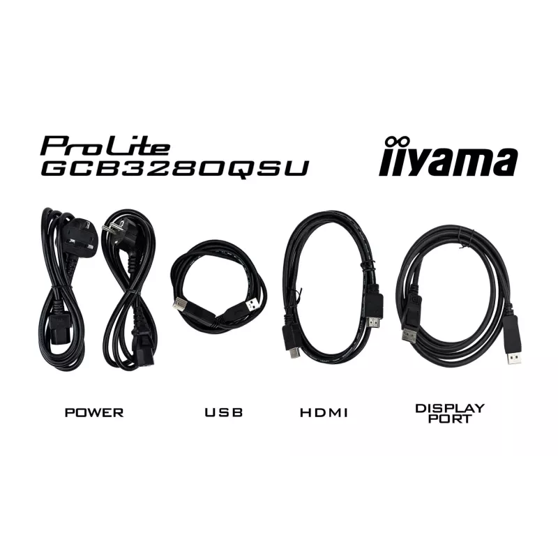 Monitorius iiyama G-MASTER GCB3280QSU-B2 80 cm (31,5 colio) 2560 x 1440 pikselių Dual QHD LED juodas