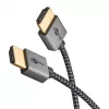 Goobay HDMI laidas 2 m, A tipo kištukas – A tipo kištukas, 18 Gbit/s, pilkas