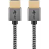 Goobay HDMI laidas 2 m, A tipo kištukas – A tipo kištukas, 18 Gbit/s, pilkas