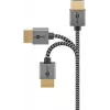 Goobay HDMI laidas 2 m, A tipo kištukas – A tipo kištukas, 18 Gbit/s, pilkas