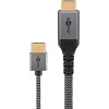 Goobay HDMI laidas 2 m, A tipo kištukas – A tipo kištukas, 18 Gbit/s, pilkas