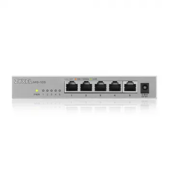 Zyxel XMG-105 nevaldomas 2,5G Ethernet jungiklis (100/1000/2500) pilkas