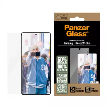 PanzerGlass ® Apsauginis stiklas Samsung Galaxy S25 Ultra | Ultra-Wide Fit
