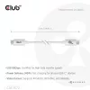 CLUB3D USB 80Gbps sertifikuotas 240W 8K240Hz Type-C® 1,2m juodas laidas